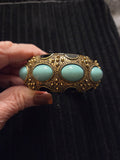 Vintage Wide Etruscan Bracelet