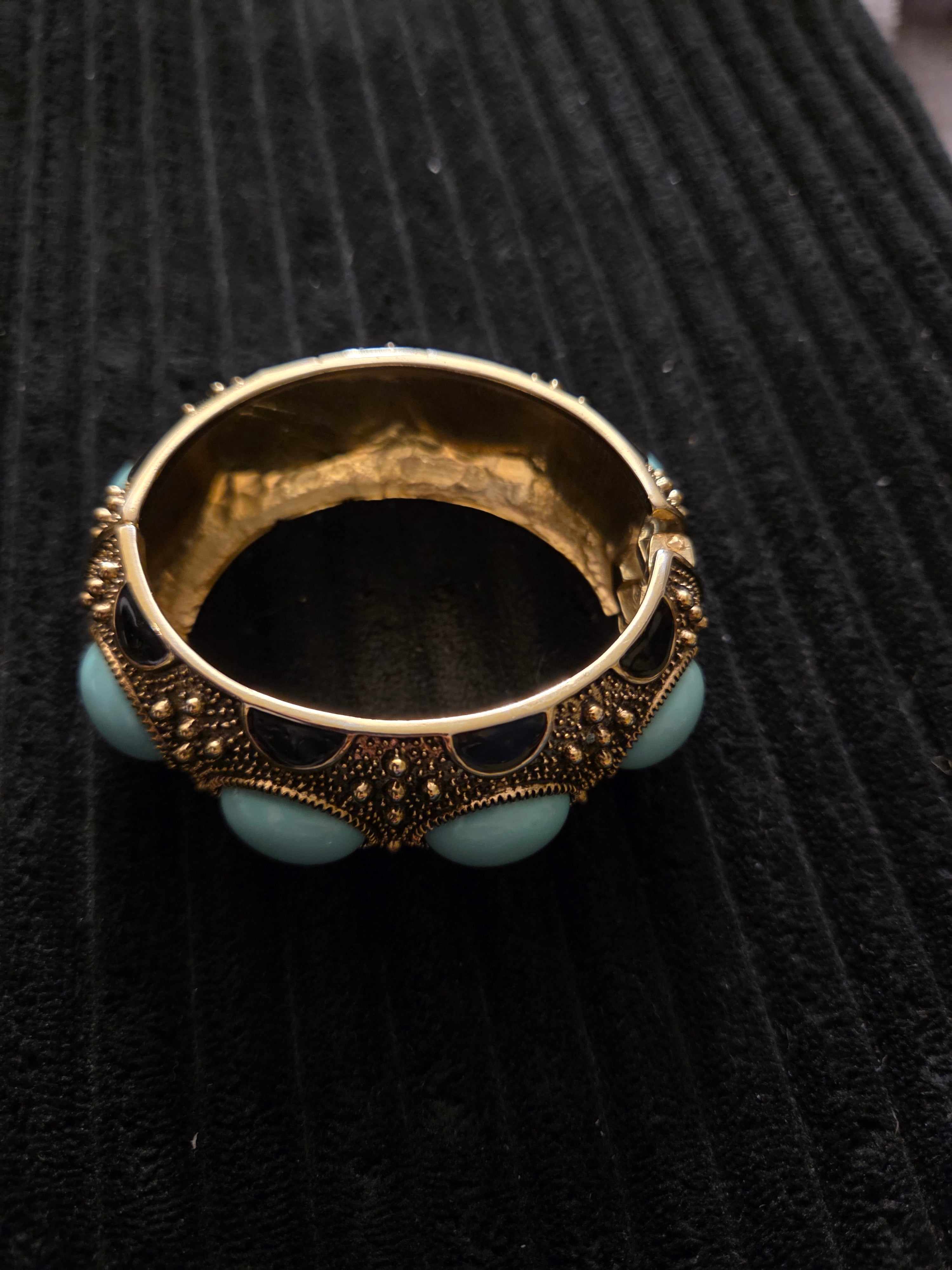 Vintage Wide Etruscan Bracelet